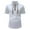 White, variant on Rggeeun Men'S T-Shirt Solid Color With Drawstring Henley Short Sleeve Collar Knit Lightweight For Outdoor Play Fashion Tee,Blue,L