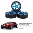 thumbnail image 3 of Vogacara 4 pack/lote 27mm neumático de deriva llanta de Metal para 1/28 Wltoys K969 K979 K989 piezas de repuesto de coche teledirigido Kits de construcción modelo rojo, 3 of 6