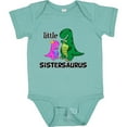 thumbnail image 3 of Inktastic Little Sistersaurus Girls Baby Bodysuit, 3 of 5