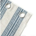 thumbnail image 2 of DriftAway  Chris Vertical Striped Pattern Linen Textured Lined Blackout Window Curtains Jean Navy 52" Width X 84 " Length, 2 of 5