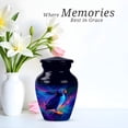 thumbnail image 4 of Puffin Small Urns For Adult Male Small, Mini Urn For Ash For Women, Miniature Urns For Human Ashes Adult Male, Ashes Keepsake For Men, Blue Urn For Male And Female, 3 Inch, 4 of 7
