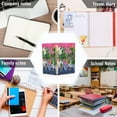 thumbnail image 6 of FORMRS 1-Subject Spiral Notebook 8" x 5" College Ruled 60 Refillable Sheet A5 Hard Cover, 2 Pack, White Vibrant Flowers, 6 of 7