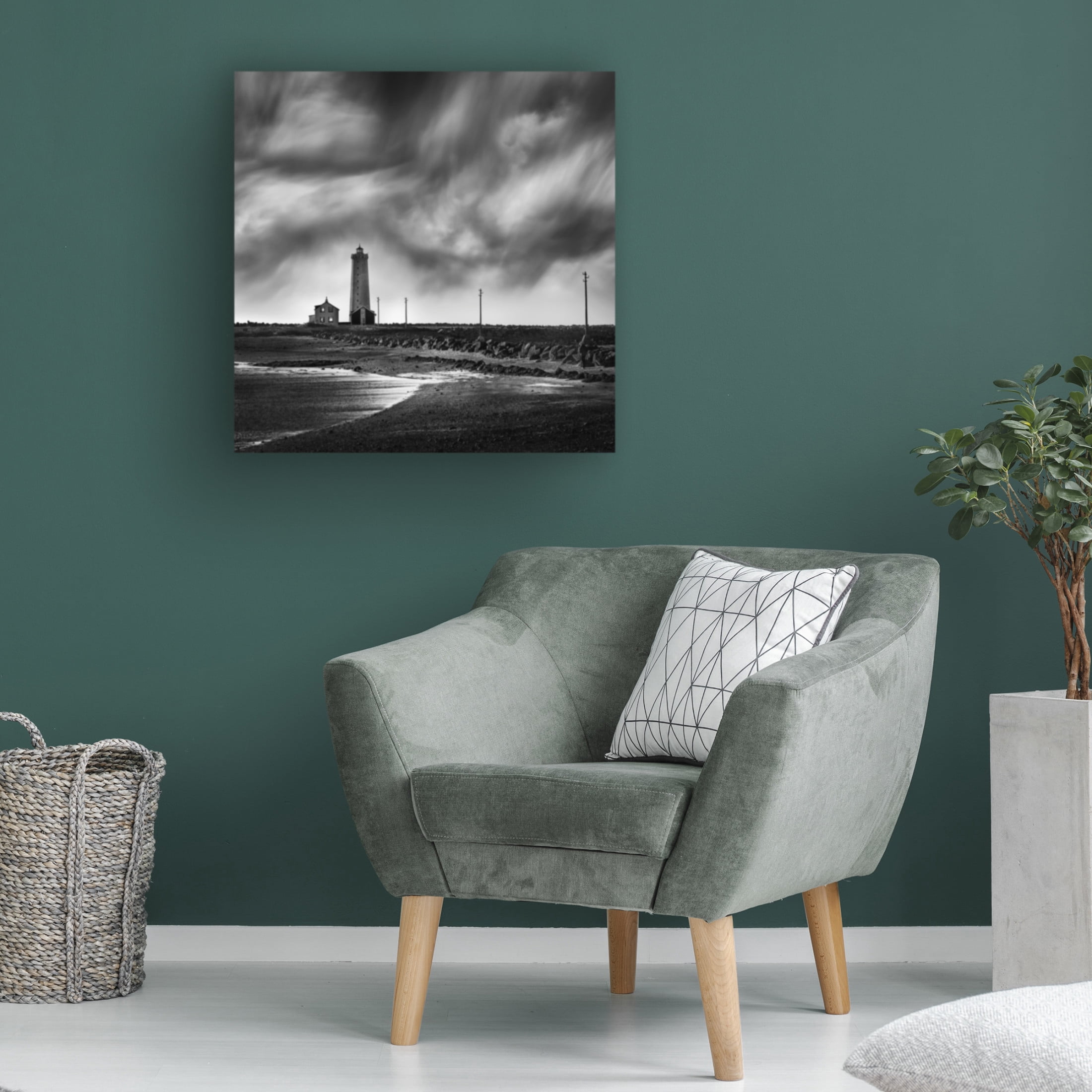 Canvas Wall Art - George Digalakis 'Wonders Of Iceland 27' Wall Art for Living Room, Bedroom, or Office Décor by Trademark Fine Art - 35 x 35 Inches