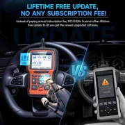 Foxwell NT510 Elite Car Scanner Bidirectional Control Test Diagnostic Tool OBDII Code Reader OBD2 Scanner Full System Full Maintenance Reset Automotive Scanner for All Cars EOBD OBD Scanner, BMW