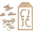thumbnail image 3 of Spellbinders Glimmer Hot Foil Plate-Copperplate Script Gift Tags, 3 of 5