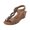 Bronze, variant on Samickarr Summer Sandals For Women Indoor And Outdoor Wide Slope Heel Sandals Soft Soled Retro Roman Shoes