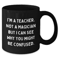 thumbnail image 2 of Funny Teacher Gifts from Friends for Teacher's Day Unique Black Coffee Mug, 2 of 4