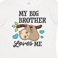thumbnail image 4 of Inktastic My Big Brother Loves Me with Sloth and Hearts Boys or Girls Toddler T-Shirt, 4 of 5