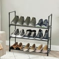 thumbnail image 4 of Oyajia Household 3-layer Shoe Storage Rack Durable 3-tier Shoe Rack Organizer, 4 of 9