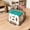 Green & White Folding Stool, variant on Thickened Multi-Color Folding Plastic Stool, Collapsible Non-Slip Step Stool, Space-Saving Portable Seat for Game Room, Recreation Room, Home Kitchen And Camping