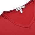 thumbnail image 4 of Gibobby Blusas Casual Camiseta interior ligera de manga larga para mujer（Rojo， L), 4 of 5