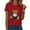 Red, variant on YDFCWXW Funny Halloween Shirts for Women Vintage Short Sleeve Crew Neck Holiday Party T Shirt 2025 Fall Witch Pumpkin Tops Orange, 3XL