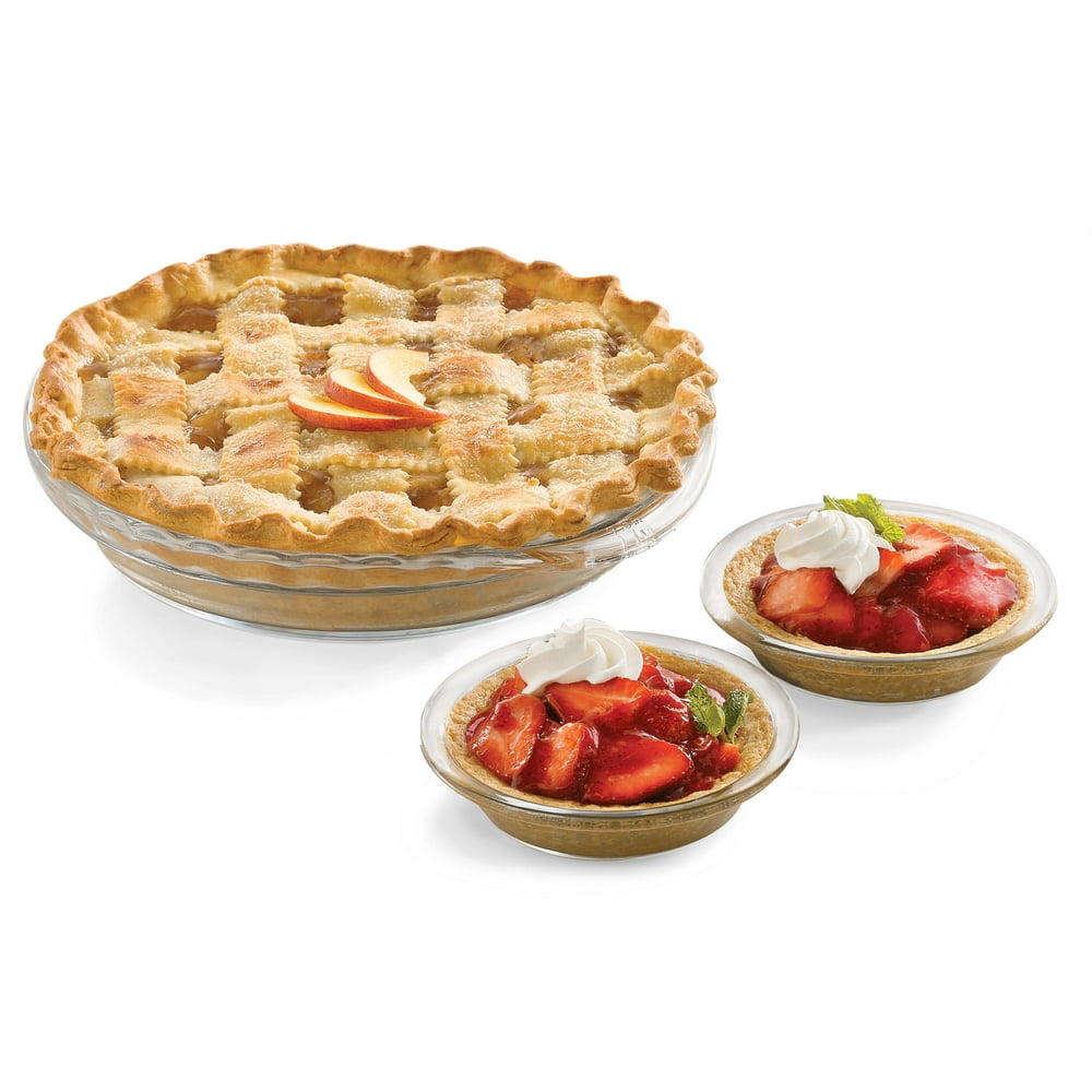 Libbey Baker's Basics 6Piece Glass Pie Plate Set with Deep Pie Plates