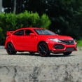 thumbnail image 4 of Alloy+ABS+Rubber 1:32 Model Car Diecast Sound & Light Gift for Honda Civic Type R, 4 of 5