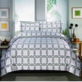 thumbnail image 1 of Home Sweet , Madison 600 Fils, Ensemble de Draps Imprimés Riche en Coton (Grand Lit, Madison Sauge), 1 of 1