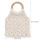 thumbnail image 2 of Cotton Rope Tote Bag Woven Beach Bag Young Girls 1Pack Suitable For Everyday Use, 2 of 3