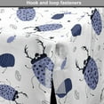 thumbnail image 4 of Insects Dog Crate Cover, Beetles and Bugs Doodle Ants of Leaves Nature Foliage Wildlife, Easy to Use Pet Kennel Cover Small Dogs Puppies Kittens, 7 Sizes, Dark Blue Ceil Blue, by Ambesonne, 4 of 6