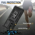 thumbnail image 4 of for Samsung A53 5G Case, Galaxy A53 5G Case with Camera Cover & 360°Kickstand Ring with Tempered Glass Screen Protector, Military Grade Shockproof Protective Cover for A53 5G Case Black, 4 of 14