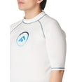 thumbnail image 4 of Kanu Surf Men's Mercury UPF 50+ Short Sleeve Sun Protective Rashguard Swim Shirt, Haywire White, Small, 4 of 4