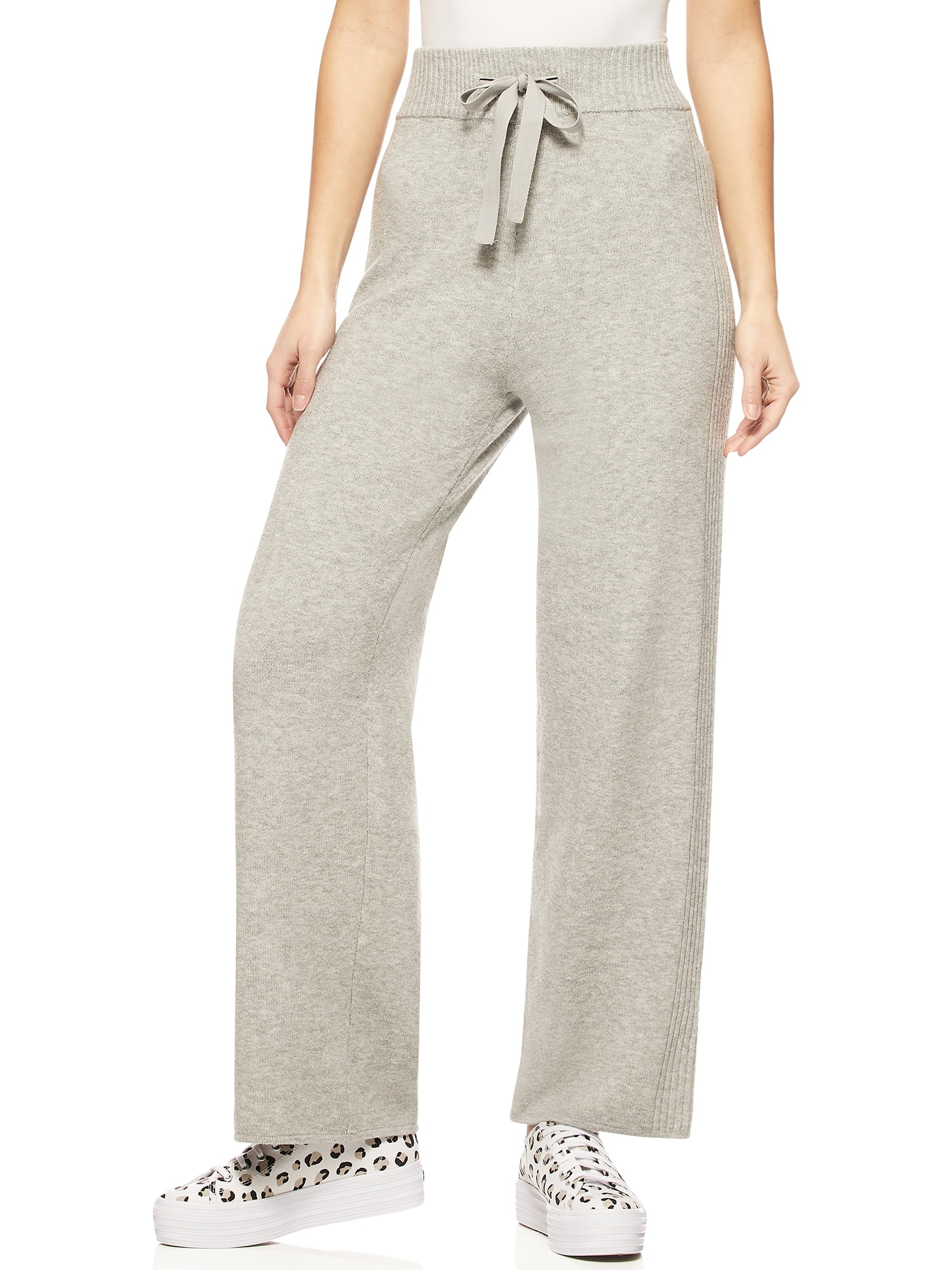 Waist Straight Leg Sweater Pants 