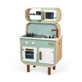 thumbnail image 1 of Janod Reverso - Double-Sided Wooden Cooker - Stylish and Interactive Kitchen Playset for Children Aged 3+. Features Sound and Light Induction Plate - Realistic Knobs and 7 Metal Accessories - Perfect, 1 of 9