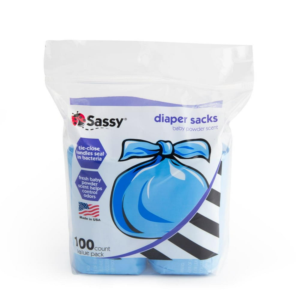 Sassy Diaper Sacks, 100 Count