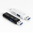 thumbnail image 2 of Card Reader USB 3.1 Type-c Interface TF Adapter Converter TF Card High Speed OTG Reader, Black, 2 of 9