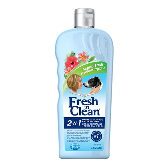 Pet-Ag Fresh ’n Clean 2-N-1 Oatmeal Conditioning Shampoo, Tropical - 18 oz