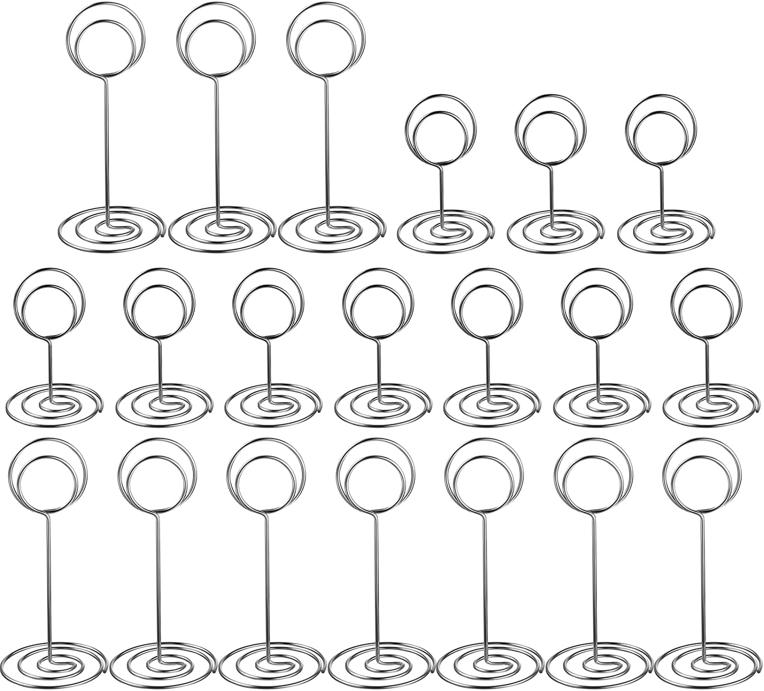 20 Pieces Table Number Holders Place Card Holders Mini Table Card