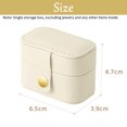 thumbnail image 2 of Ring Box Small Travel Jewelry Box Organizer, Mini Jewelry Case Portable Ring Storage Box, Practical Travel Gift for Girls & Women, 2 of 5