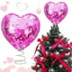 thumbnail image 1 of Heart Shaped Christmas Tree Topper Ornament Spring Base Foam Decoration for Valentines Day Home Decor 1-Piece, 1 of 9