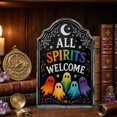 thumbnail image 5 of Miwamany Ghost Wall Decor, Halloween Wooden Hanging Sign, Fun Ghost Festival Plaque for Family Party Home Indoor Wall Decoration Halloween Ornaments, 5 of 6