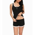 thumbnail image 2 of Conjunto de Pijama Para Mujer Camiseta Sin Mangas y Pantalones Cortos de Pijama nine bull  XXL, 2 of 5