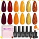 thumbnail image 1 of Set de esmaltes de uñas Beetles Fall Gel, 6 colores, rojo, naranja y marrón, 1 of 8