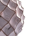 thumbnail image 3 of Vickerman 6" Rose Gold Shiny Form Ball Drilled Wired 4/Bag. Add texture and shimmer to your holiday decorating projects with this geometric shaped ball. It features glitter accents along the edges of, 3 of 5