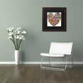 thumbnail image 4 of Trademark Fine Art "Floral Heart" Canvas Art by Hello Angel, Black Matte, Wood Frame, 4 of 4