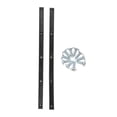 thumbnail image 2 of koolsoo Four Wheel Skateboard Rib Boards Plastic Leopard Screws Collision Universal Protector Skateboard Longboard Slide Guard Black Diamond School, 2 of 9