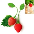 thumbnail image 7 of Loose Tea Leaf Strainer Silicone Tea Infuser Teapot Tool Teabag Kettle Ball Holder Spice Filter Tea Infuser Strawberry, 7 of 7