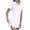 short sets 162#White, variant on WAYUTE Short Sets Women 2 Piece Outfits Slim Fit Soft Stretch Lapel Zipper Short Sleeve Solid Color Athletic Sport Set
