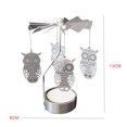 thumbnail image 3 of Candelero giratorio giratorio Banquete de boda Decoración del hogar de Navidad Candelabro de candelita de metal Advancent HA1736-03B, 3 of 5