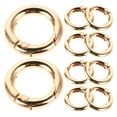 thumbnail image 5 of WHAMVOX 16pcs Round Key Rings Locking Carabiner Rings Key Ring Holders Spring Ring Clips Multi-function Keychain Rings Robust Key Rings Keychain Making Supplies, 5 of 8