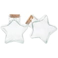 thumbnail image 1 of 2 piezas transparentes botellas de deseos de la estrella frascos de vidrio de vidrio botellas de deriva de corcho, 1 of 4