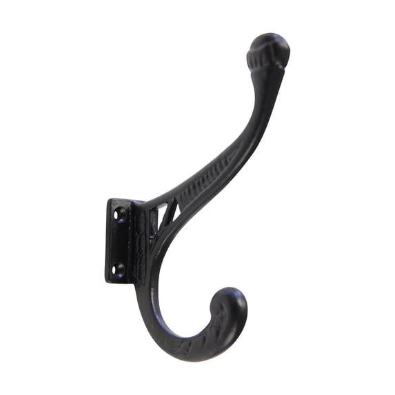 RCH Hardware HK-IR8383-95 Iron Wall Hook, 3.7 Inch, Black