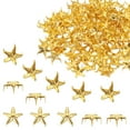 thumbnail image 1 of Uxcell 150PCS 10mm Clavos de Estrella de Metal Dorado para Ropa de Cuero DIY, 1 of 6