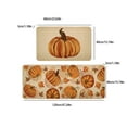 thumbnail image 3 of NSESSHome Fall Kitchen Rug Set of 2, Welcome Pumpkin Kitchen Rugs Mat, Autumn Thanksgiving Washable Non Slip Absorbent Indoor Floor Decor Mats 23.62"x 15.74"+47.24"x 15.74", 3 of 6