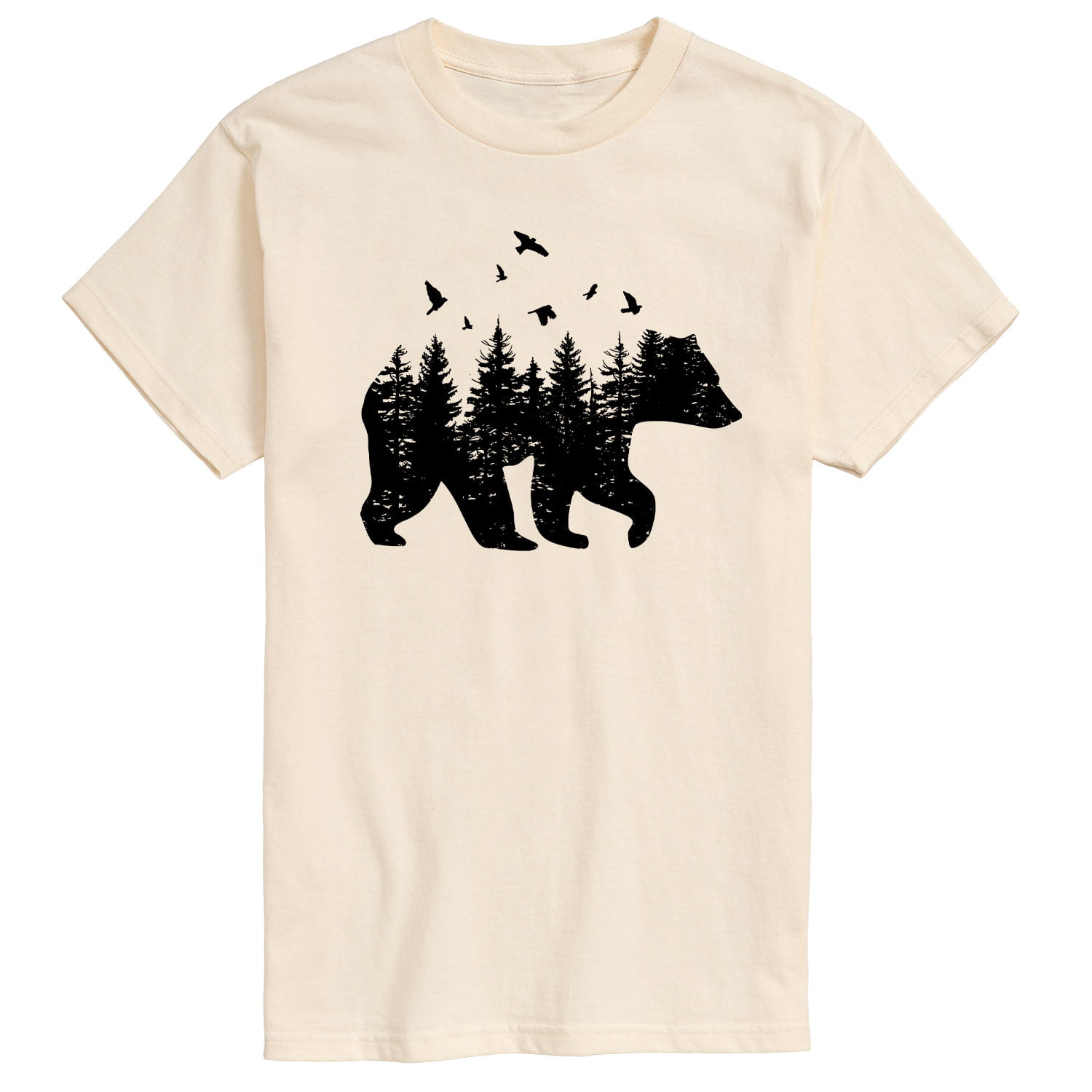 Instant Message - Forest Bear Silhouette - Men's Short Sleeve Graphic T ...