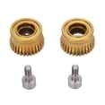 thumbnail image 2 of Motor Extruder Gears, Sturdy Nano Coating Electroplating Filament Drive Extruder Gears Prevent Wear 2Pcs  for 3D Printer, 2 of 7