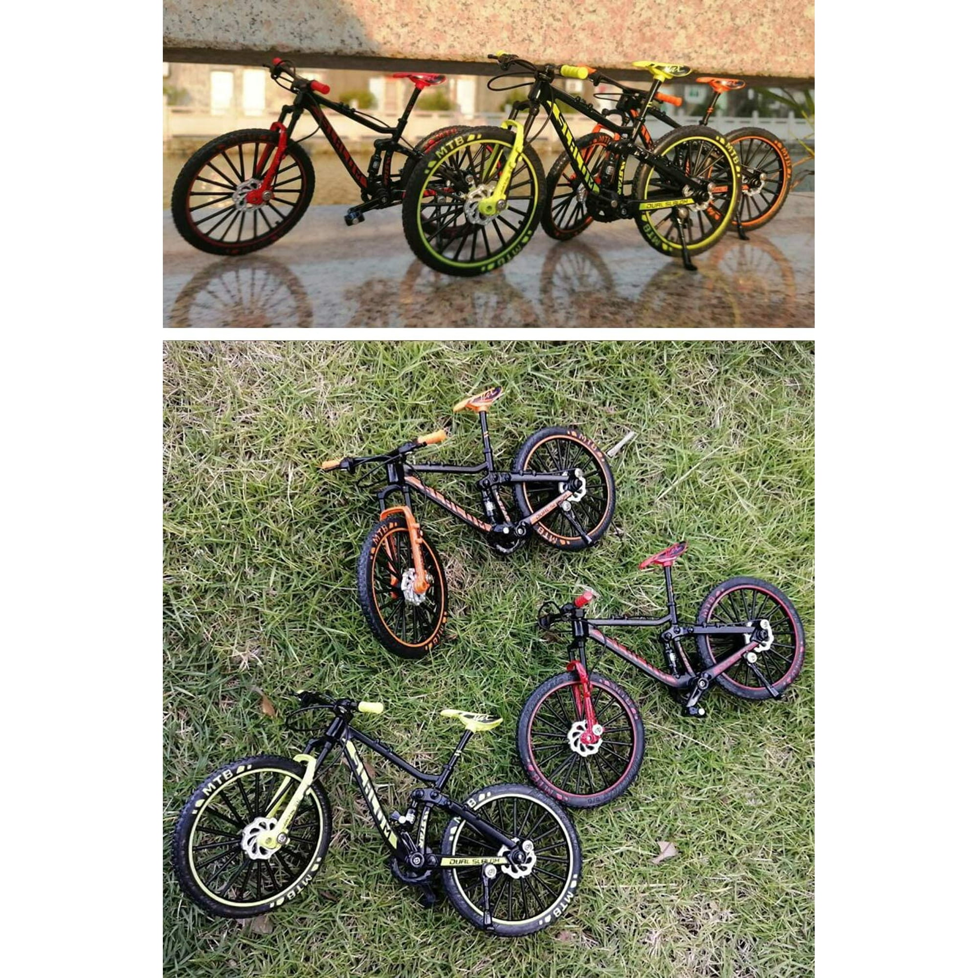 Alloy Mini Downhill Mountain Bike Toy Die cast BMX Finger Bike Model for Collections Black Green Walmart