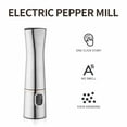 thumbnail image 4 of Herunwer Electric Adjustable Pepper Grinder, Dry Battery Powered Seasoning Mill with One-Touch Operation, 4 of 8