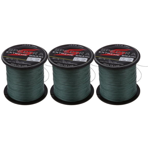 3X Nylon braid Fishing Wire 30lb 300M 11kg for Lure Train,3 x Fishing Wire,dark green